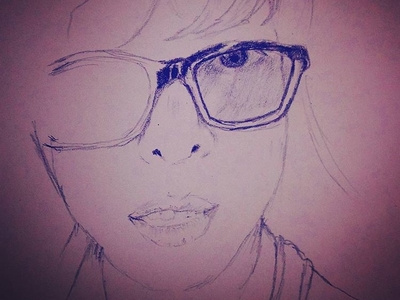 Ruth Portrait Ig Filters Added art black and white comic comic art comic book art design eye face girl illustration glasses illustration in progress line art minimal nerd potrait sci fi sketch sketchbook tech