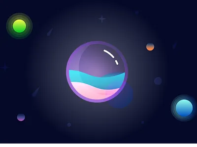 泡泡星星 bubble planet bubble glass star 星星 泡泡 玻璃