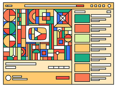 Youtube Rethinking art design dribbble google illustration ui ux youtube