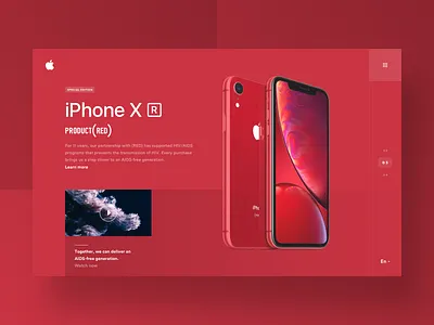 🔴 (Red) apple branding charity clean design ui ux ecommerce e commerce ecommerce shop flat grid industrial iphone landing page minimal phone product red store theme video player web
