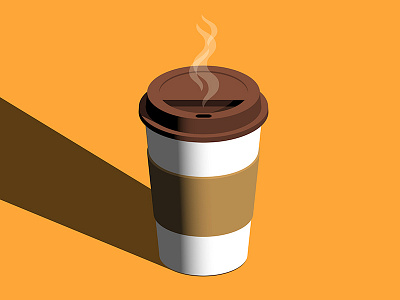 Breakfast breakfast coffee isometric paper cup vector