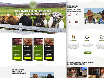 Farm landing page agriculture chicken farm landing page