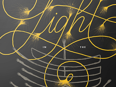 Spark Poster calligraphy dark handlettering light poster posterdesign typography