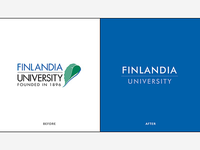 University Logo: Before & After branding design logo typography