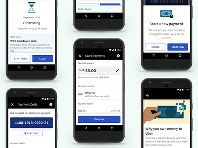 Partner Payment in Uber app money partner payments uber uber design ui ux