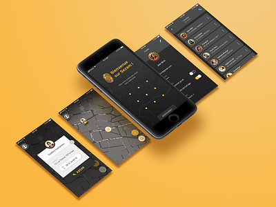 SEZAM - Mobile App artdirection design graphicdesign lock screen map design mobile app mobile app design sezam sketch ui uidesign webdesign