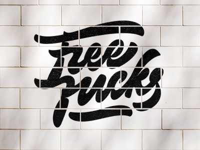 Free Hugs art branding calligraphy design font illustration lettering logotypes mural print type typography vector