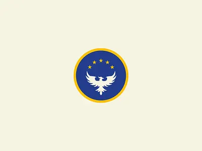 'The Azure Phoenix' Logo Design azure eu europe european union logo phoenix