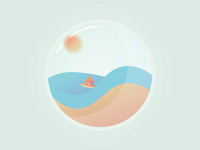 Sea art design drawing illusration vector vector art