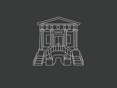 Historic District, (Charleston, SC) design graphic illustration