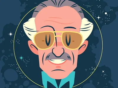 RIP Stan character design illustration stan lee vector