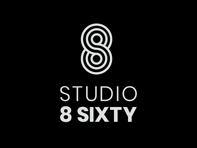 Studio 8 Sixty brand branding dance design eight graphic design icon illustration logo studio type typography vector