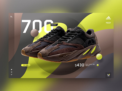 Yeez Up Daawg! adidas app clean dark design sketch app ui yeezy