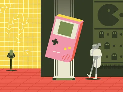 Museum 2d digitalart illo illustration