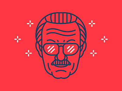 RIP Stan Lee ai character comics design excelsior flat head icon illustration legend marvel marvel comics outline outline illustration rip stan stan lee stroke icon superhero vector