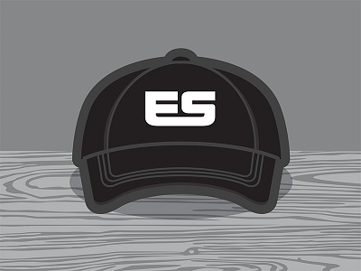 ES Cap badge brand branding cap identity logo logomark mark monogram