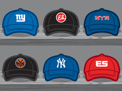 Caps on Display badge brand branding cap identity logo logomark mark monogram retro