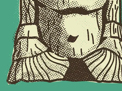 Crooked Feather Detail illustrator photoshop texture true grit