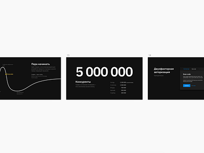 Slides for Broscorp agency black creative deck illustration minimal presentation slide slide deck white