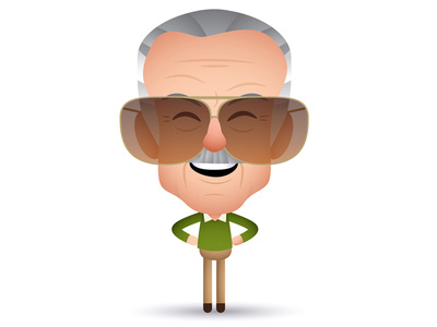 Excelsior! caricatrue character design illustration stan lee