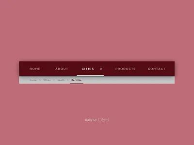 Daily UI #056 056 breadcrumb dailyui