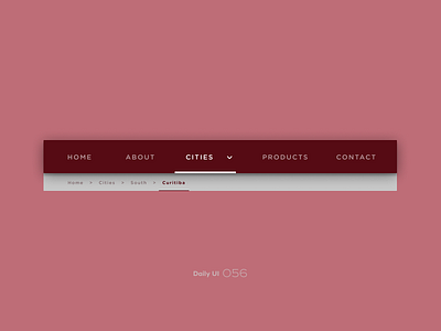 Daily UI #056 056 breadcrumb dailyui