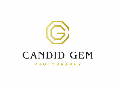 Candid Gem Photography Logo branding c cg diamond g gem logo logo design monogram photography studio