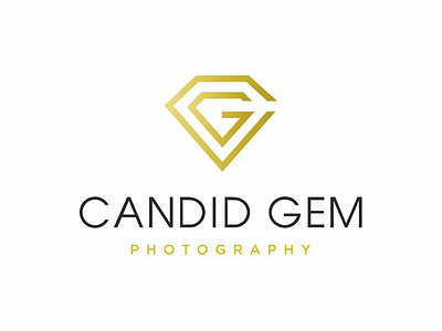 Candid Gem Photography Logo branding c cg diamond g gem logo logo design monogram