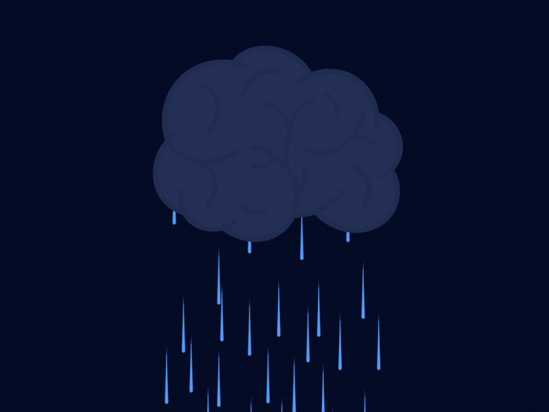 Brainstorm after effects animation brain brainstorm idiom illustrator lightning storm