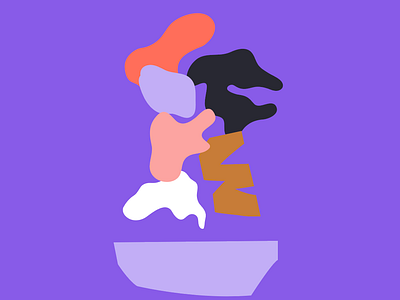 Lithe abstract art design illustration