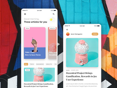 Nea News - Design android apps blog clean design ios news principle ui ux