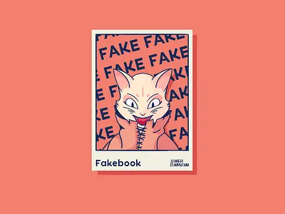 Fakebook animals anime art cartoon cat cute design digital art digital drawing drawings dribbble dribbble ball fake fakebook fox illustration kitty korean polaroid shot