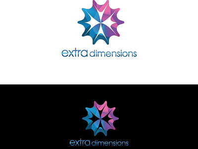 Extra Dimensions app brand branding clean creative design dimensions flat icon icons identity illustration illustrator lettering logo minimal