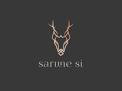 My logo :) hehe animal logo branding capricorn composition deer graphic arts graphic design horns logo logotipe moose ui vector