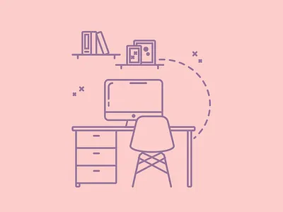 icon " Workplace" graphic design icon icon design icongraphy illustration set icons web workplace