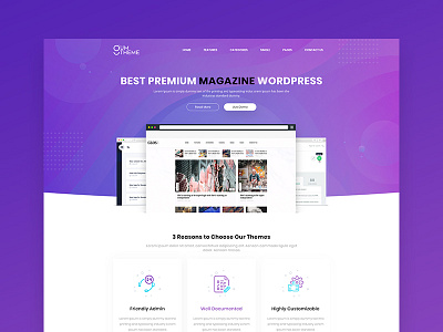 Magazine Wordpress Selling Website career classified creative design illustration interface jobs landing page landingpage logo ui ux