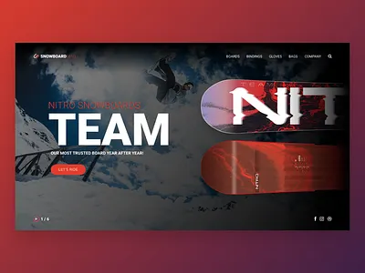 Design landing page🖥✍🏻 design graphic html inspiration landing page snowboarding web webdesign website