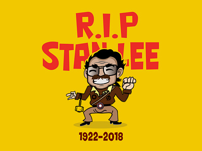 STAN LEE dribbble illustration rip sketch stan lee stanlee