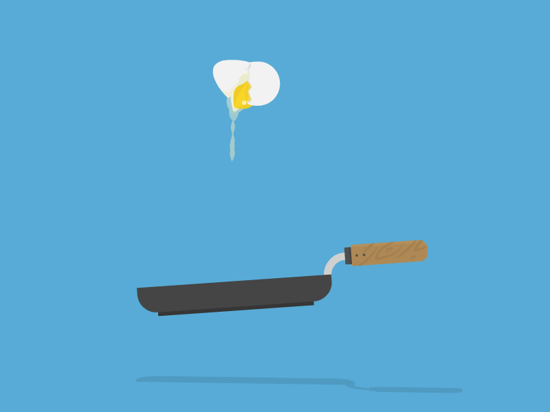 Fried egg 2d animation design egg flat framesequence fried fried egg gif graphic design illustration loop minimalist minimalistic motion motion design