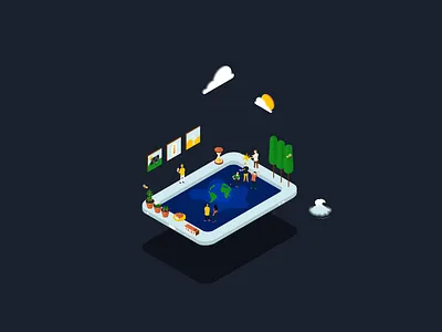 Global warming climate change design flat freelance global warming illustration illustrator isometric startup ui vector