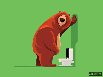 bear with urinary problem adobe illustrator art bear cartoon character character art design digitaldrawing graphic design graphicart graphics illustration illustrator problem toilet vector vector artwork vectorart vectorgraphics vectorillustration