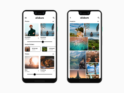 Alubum, an album app concept album app android app assam india ios app photo album photography app ui ui design user experience user interface