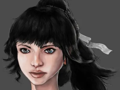 Saouri Portrait 1 character design comic art digital art digital painting digital portrait illustration portrait portrait illustration