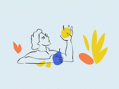 Illustration for Frank Foundation art corporate branding graphics illustration web
