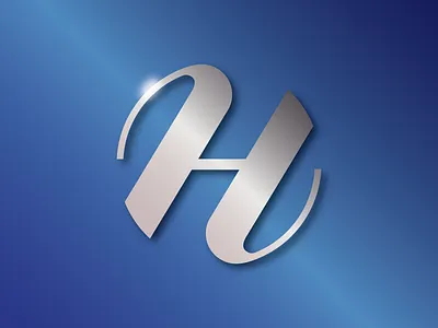 H logo branding design logo