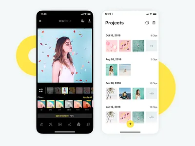 SlideLab - The new Video and Photo Editor album art dark editing editor effects instagram ios iphone iphone 10 library light photo video video app