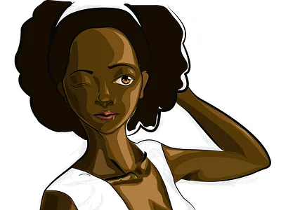 Kudzai character design comic art digital art digital painting digital portrait illustration portrait portrait illustration vector art vector artwork