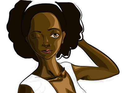 Kudzai character design comic art digital art digital painting digital portrait illustration portrait portrait illustration vector art vector artwork