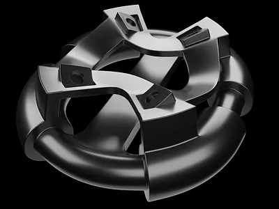 3D Conceptual mechanical part 3dsmax corona coronarender