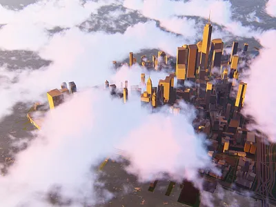 NYC CLOUDS 3d archviz cgi explorations gpu lumion render test visualization